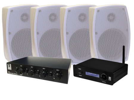 System One A50BT med 2 par OD520 + SC4B högtalarväxel i gruppen Hjemmestereo /  /  hos BRL Electronics (SETA50PKT10)