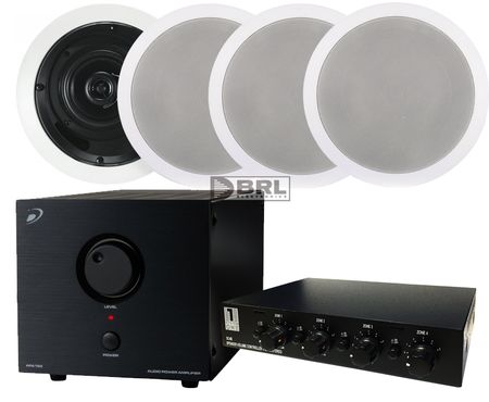 4st Dayton Audio CS420EC + APA150 + Högtalarväxel i gruppen Pakkeløsninger / Pakker til hjemmet / Multiroompakker hos BRL (SETAPA150PKT9)