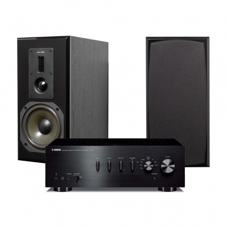 Yamaha A-S301 & Dynavoice Definition DM-6 stereopaket, svart i gruppen Pakkeløsninger / Pakker til hjemmet / Stereopakker hos BRL Electronics (SETAS301PKT1)