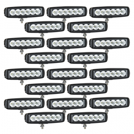 20-pack Nizled LED back-/arbetsljus, 18W, arbetsljuspaket i gruppen Arbejdsbelysning hos BRL Electronics (SETB18RFX20)