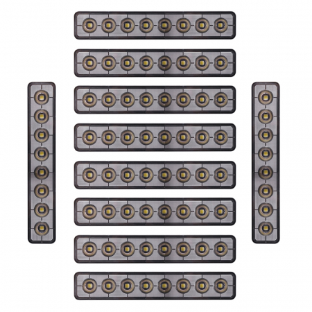 10-pack NIZLED Arbets-/skåpbelysning 48W (5600 lumen), arbetsljuspaket i gruppen Arbejdsbelysning hos BRL Electronics (SETB48RFX10)