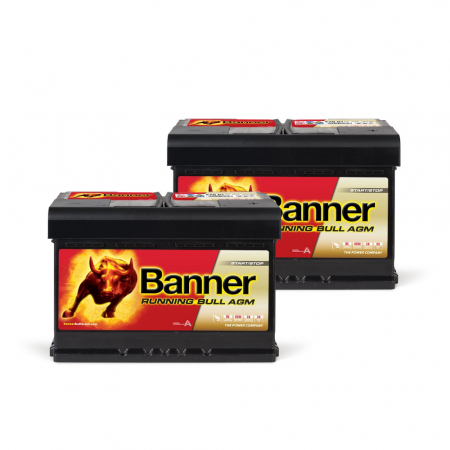 Batteripaket, 2 stycken Banner 70Ah AGM i gruppen Bilstereo / Tilbehør / Batterier hos BRL Electronics (SETBANNER70X2)