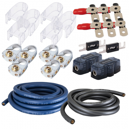 50mm² kabelkit til tilslutning af 3 ekstra batterier, 100% kobber i gruppen Bilstereo / Kabler / Kabelsæt hos BRL Electronics (SETBATTERIPKT3)