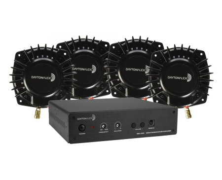Dayton Audio BSA200 med 4 stk BST-1, bass shaker-pakke i gruppen Nyheder hos BRL (SETBST1PKT1)