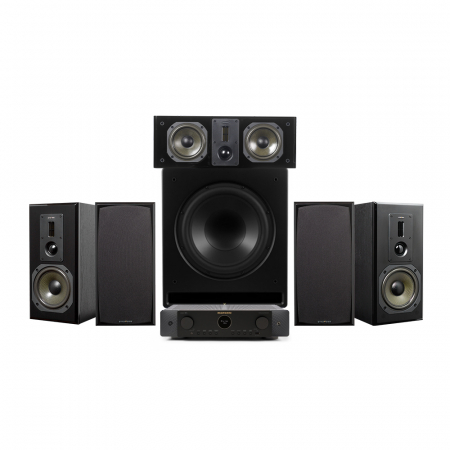 Marantz Cinema 70S & Dynavoice Definition DM-6 5.1 hemmabiopaket, svart i gruppen Pakkeløsninger / Pakker til hjemmet / Hjemmebiograf & Hjemmebiografpakker hos BRL (SETCINEMA70PKT2)