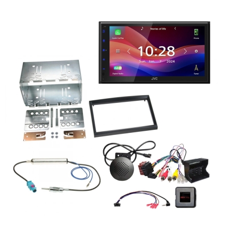 JVC KW-M695DBW bilstereopakke til Citroen/Fiat/Peugeot i gruppen Bilstereo / Hvad passer i min bil / Citroën / C3 / C3 2002-2009 hos BRL (SETCITROENPKT2)