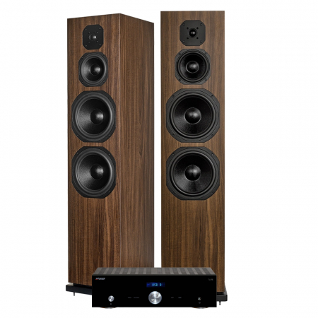 Dynavoice Classic CL-28 valnöt & Advance Acoustic X-i75, stereopaket i gruppen Pakkeløsninger / Pakker til hjemmet / Stereopakker hos BRL Electronics (SETCL28PKT3)