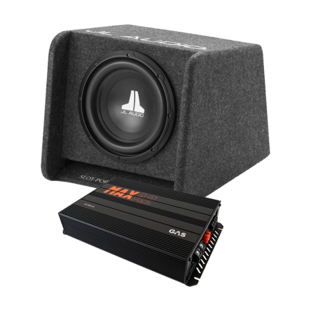 JL Audio CP110-W0v3 med GAS MAX A2-800.1D, baspakke i gruppen Pakkeløsninger / Pakker til bilen / Baspakke hos BRL (SETCP110W0V3PKT1)
