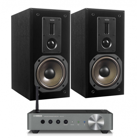 Yamaha WXA-50 & Dynavoice Definition DM-6 Stativhögtalare, Svart i gruppen Pakkeløsninger / Pakker til hjemmet / Stereopakker hos BRL (SETDM6BPKT1)