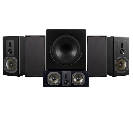 Dynavoice Definition DM-6II 5.1 hjemmebiografpakke med CSB-V12, sort i gruppen Pakkeløsninger / Pakker til hjemmet / Højttalerpakker hos BRL (SETDM6IIPKT7)