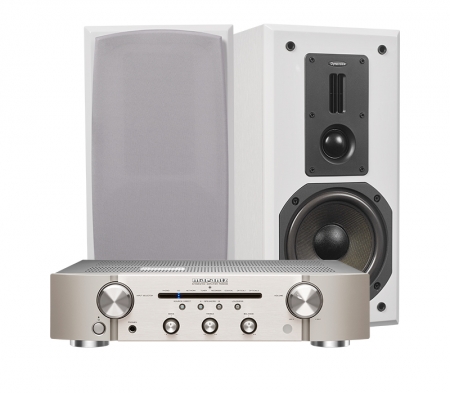 Dynavoice Definition DM-6 med Marantz PM6006 i gruppen Pakkeløsninger / Pakker til hjemmet / Stereopakker hos BRL (SETDM6PKT8)