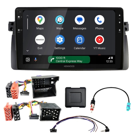 Kenwood DMX80AXS bilstereopakke til BMW 3-serie E46 1998-2007 i gruppen Bilstereo / Hvad passer i min bil / BMW / BMW 3-serie / BMW E46 1999-2006 / Udskift radioen BMW E46 1999-2006 hos BRL (SETDMX80BM4PKT1)
