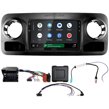 Kenwood DMX80AXS bilstereopakke til Mercedes Sprinter W907/W910 2018- i gruppen Bilstereo / Hvad passer i min bil / Mercedes / Sprinter / Sprinter 2019- hos BRL (SETDMX80MC11PKT1)