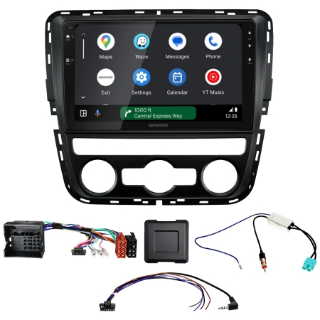 Kenwood DMX80AXS bilstereopakke til Volkswagen Passat B7 2011-2015, automatisk AC i gruppen Bilstereo / Hvad passer i min bil / Volkswagen / Passat / Passat B7 2010-2015 / Skift stereo Passat B7 2010-2015 hos BRL (SETDMX80VW5PKT1)