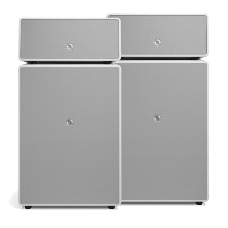 2-pak Audio Pro Drumfire II W Wi-Fi-højttalere med Google Cast & AirPlay 2, hvid i gruppen Pakkeløsninger / Pakker til hjemmet / Højttalerpakker hos BRL (SETDRUMFIREIIWPKT2)