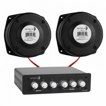 Dayton Audio DTA-100LF med 2 st BST-2, basshaker-paket i gruppen Hjemmestereo / Højttalere / Højttalerenheder Byggesæt / Byggesæt hos BRL Electronics (SETDTA100LFPKT1)