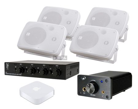 Veres Audio 244WIT, högtalarväxel & Dayton Audio förstärkare + Advance Acoustics WTX alt. Airport express i gruppen Pakkeløsninger / Pakker til hjemmet / Multiroompakker hos BRL (SETDTA120PKT8)