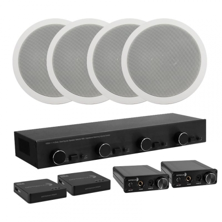 Dayton Audio DTA-3116HP med 4st System One IC630, wifi-adapter och VSS4 i gruppen Pakkeløsninger / Pakker til hjemmet / Multiroompakker hos BRL Electronics (SETDTA3116HPPKT3)