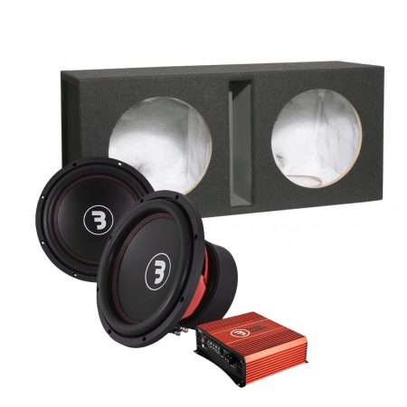 Bass Habit Elite E300D1 i GV212 & SPL ELITE 2100.1DF, baspaket i gruppen Pakkeløsninger / Pakker til bilen / Baspakke hos BRL Electronics (SETE300D1PKT2)