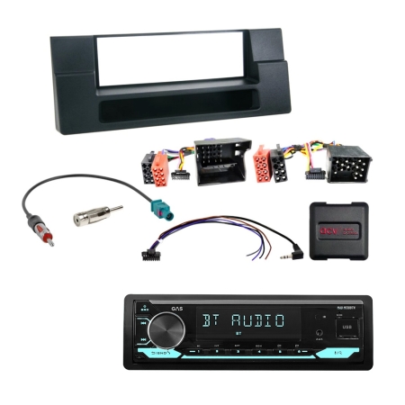 GAS MAD M130-BTN bilstereopakke til BMW E39/X5 i gruppen Bilstereo / Hvad passer i min bil / BMW / BMW 5-serie / BMW E39 1995-2003 / Skifte stereo E39 1995-2003 hos BRL (SETE39PKT8)