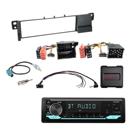 GAS MAD M130-BTN bilstereopakke til BMW E46 i gruppen Bilstereo / Hvad passer i min bil / BMW / BMW 3-serie / BMW E46 1999-2006 / Udskift radioen BMW E46 1999-2006 hos BRL (SETE46PKT11)