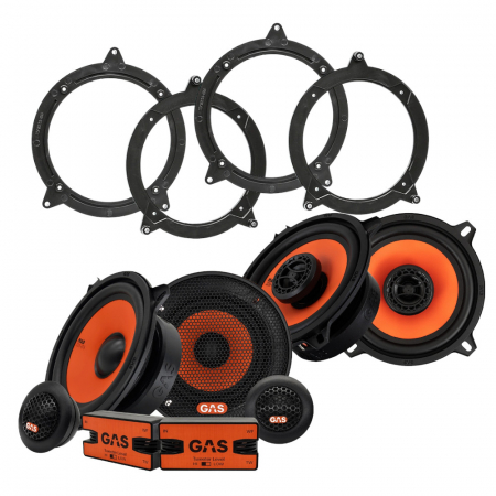 GAS MAD Højttalerpakke til BMW E46 Sedan/Touring/Coupé i gruppen Bilstereo / Hvad passer i min bil / BMW / BMW 3-serie / BMW E46 1999-2006 / Udskift højttalere BMW E46 1999-2006 hos BRL Electronics (SETE46PKT5)