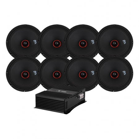 Bass Habit SPL ELITE 800.2DF & SPL Elite SE200M SPL-paket med steg, large i gruppen Pakkeløsninger / Pakker til bilen / SPL Højttalerpakke hos BRL (SETE8002DFPKT1)