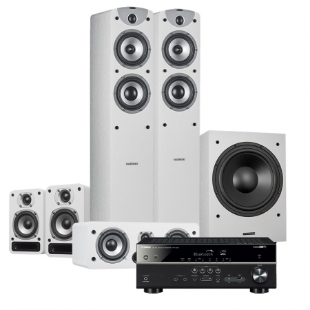 Dynavoice Magic F-5 EX Hembiopaket 5.1 Vit & Yamaha HTR-4072 i gruppen Pakkeløsninger / Pakker til hjemmet / Hjemmebiograf & Hjemmebiografpakker hos BRL (SETF5EXWHTR)