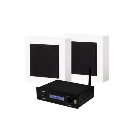 System One A50BT & 2-pak DLS Flatbox Slim Mini, stereopakke i gruppen Pakkeløsninger / Pakker til hjemmet / Stereopakker hos BRL Electronics (SETFBMINIPKT6)