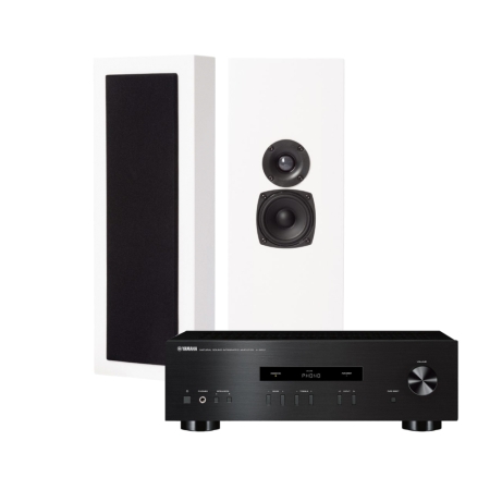 DLS Flatbox Slim Large stereopakke med Yamaha A-S201 II i gruppen Pakkeløsninger / Pakker til hjemmet / Stereopakker hos BRL (SETFBSLIMLARGEPKT2)