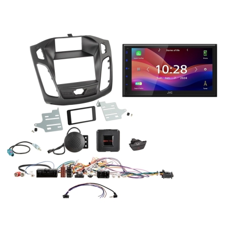 JVC KW-M695DBW bilstereopakke til Ford Focus 2011-2015 i gruppen Bilstereo / Hvad passer i min bil / Ford / Focus / Focus 2011-2018 hos BRL (SETFORDPKT5)