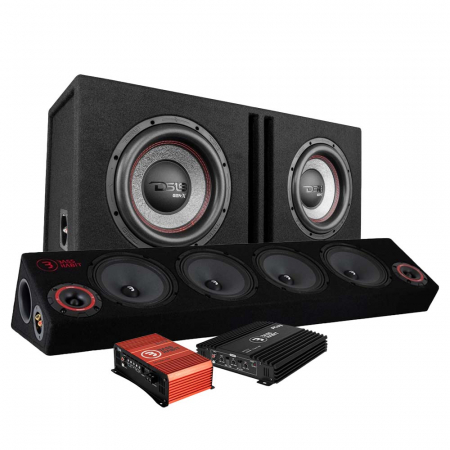 DS18 GEN-X210LD og Bass Habit SPL64, raggarpakke med forstærker i gruppen Pakkeløsninger / Pakker til bilen / SPL-pakke hos BRL Electronics (SETGENX210LDPKT2)