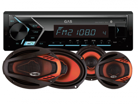 GAS GMA152BTR & GAS BEAT-högtalare, bilstereopaket i gruppen Pakkeløsninger / Pakker til bilen / Bilstereopakke hos BRL Electronics (SETGMA152BEAT)