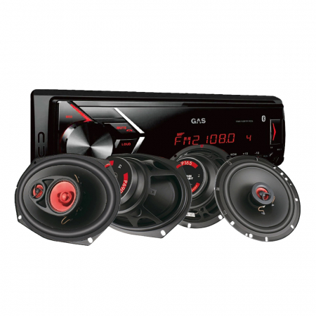 GAS GMA152BT & Bass Habit PLAY-højttalere i gruppen Pakkeløsninger / Pakker til bilen / Bilstereopakke hos BRL Electronics (SETGMA152BHPLAY)