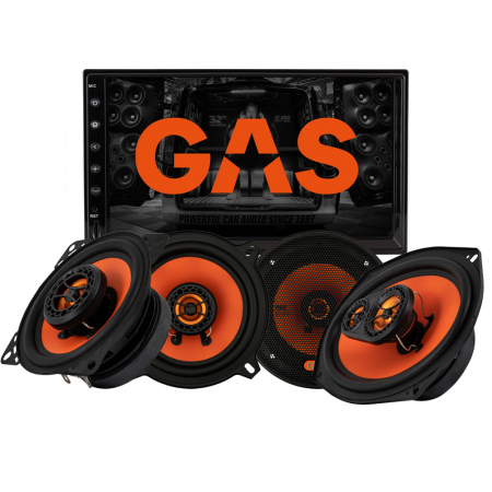 GAS GMV651BT & GAS MAD X1-högtalare, bilstereopaket i gruppen Pakkeløsninger / Pakker til bilen / Bilstereopakke hos BRL Electronics (SETGMV651MADX1)