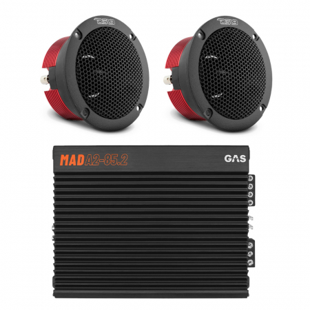 2-pack DS18 GTX1XL med GAS MAD A2-85.2 i gruppen Pakkeløsninger / Pakker til bilen / SPL Højttalerpakke hos BRL Electronics (SETGTX1XLPKT1)