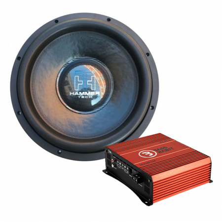 Hammer Tech Heavy Class Ultra HCU15D24 & SPL ELITE 2100.1DF, baspaket i gruppen Pakkeløsninger / Pakker til bilen / Baspakke hos BRL (SETHCU15D2PKT1)