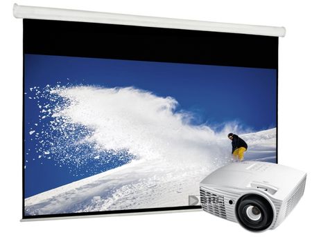 Optoma HD50 Projektorpaket 104'' motordriven duk i gruppen Pakkeløsninger / Pakker til hjemmet / Projektorpakke hos BRL (SETHD50PKT1)