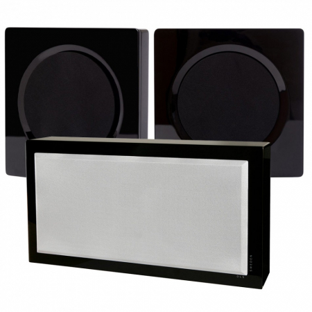 DLS Flatbox D-One & Flatsub Stereo One 2.1, On-Wall pianosvart i gruppen Pakkeløsninger / Pakker til hjemmet / Højttalerpakker hos BRL Electronics (SETHDONEBPKT2)