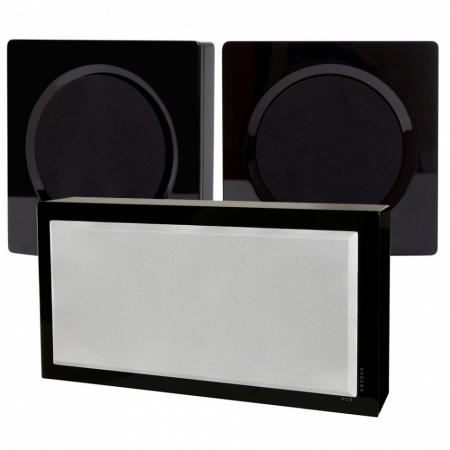DLS Flatbox D-One & Flatsub Stereo One 2.1, On-Wall klaversort i gruppen Pakkeløsninger / Pakker til hjemmet / Højttalerpakker hos BRL Electronics (SETHDONEBPKT2)