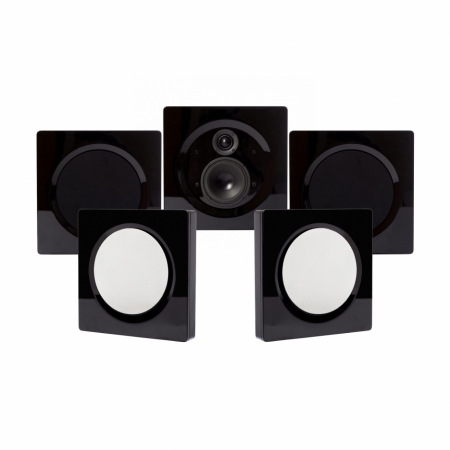 DLS Flatbox D-One On-Wall 5.0 högtalarpaket, svart i gruppen Pakkeløsninger / Pakker til hjemmet / Højttalerpakker hos BRL Electronics (SETHDONEBPKT3)