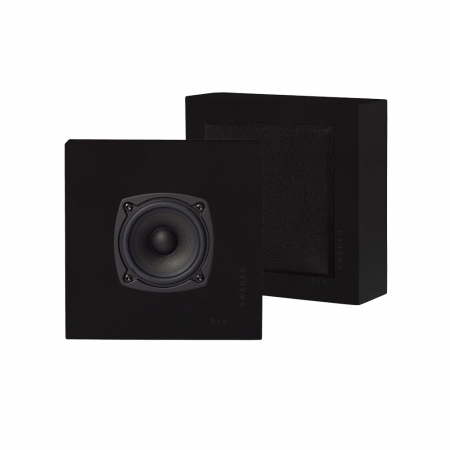 2-pack DLS Flatbox Slim Mini vägghögtalare, mattsvart i gruppen Hjemmestereo / Højttalere / Vægmonterede højttalere hos BRL Electronics (SETHFB18188SBX2)