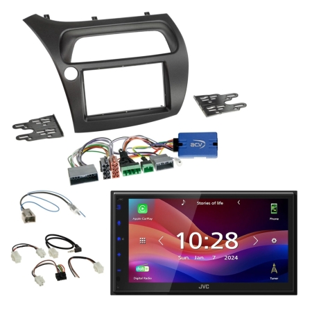 JVC KW-M695DBW bilstereopakke til Honda Civic 2006-2011 i gruppen Bilstereo / Hvad passer i min bil / Honda / Civic / Civic 2006-2011 hos BRL (SETHONDAPKT1)