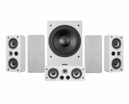 Dynavoice Magic LCR-4 EX v3 högtalarpaket 5.1 med MW12, vitt i gruppen Pakkeløsninger / Pakker til hjemmet / Højttalerpakker hos BRL (SETLCR4PKT3)