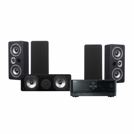 Yamaha RX-V4A  & Dynavoice Magic LCR-4 5.0 hemmabiopaket, svart i gruppen Pakkeløsninger / Pakker til hjemmet / Hjemmebiograf & Hjemmebiografpakker hos BRL (SETLCR4PKT4)