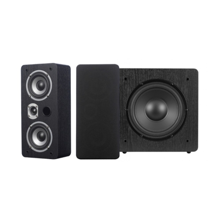 Dynavoice Magic LCR-4 EX med Challenger Sub 8, 2.1 højttalerpakke i sort i gruppen Pakkeløsninger / Pakker til hjemmet / Højttalerpakker hos BRL (SETLCR4PKT5)