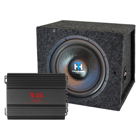 Hammer Tech LCW12V2D4 med RA2000W, 1x12 baspakke i byggesæt i gruppen Pakkeløsninger / Pakker til bilen / Baspakke hos BRL (SETLCW12V2D4PKT2)