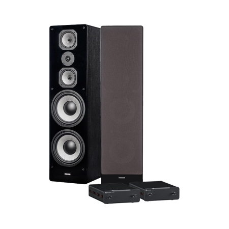 Dynavoice Challenger M-105 med dobbel Fosi Audio monoblok, stereopakke i gruppen Pakkeløsninger / Pakker til hjemmet / Stereopakker hos BRL (SETM105PKT34)
