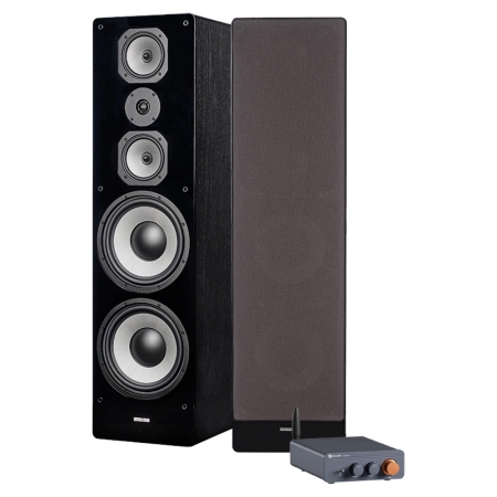 Dynavoice Challenger M-105 med Fosi Audio BT20A (48V), 2.0 stereopakke i gruppen Pakkeløsninger / Pakker til hjemmet / Stereopakker hos BRL (SETM105PKT35)
