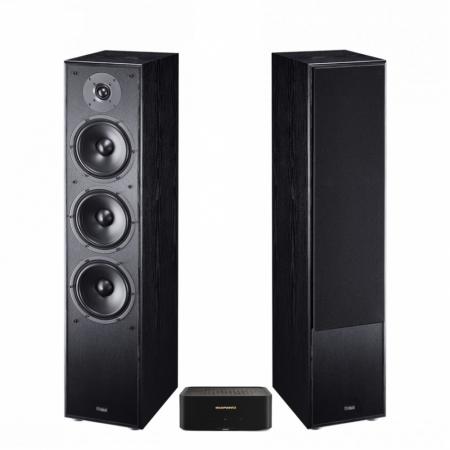 Marantz Model M1 & sorte Magnat MS70, 2.0 stereopakke i gruppen Pakkeløsninger / Pakker til hjemmet / Stereopakker hos BRL Electronics (SETM1PKT1)